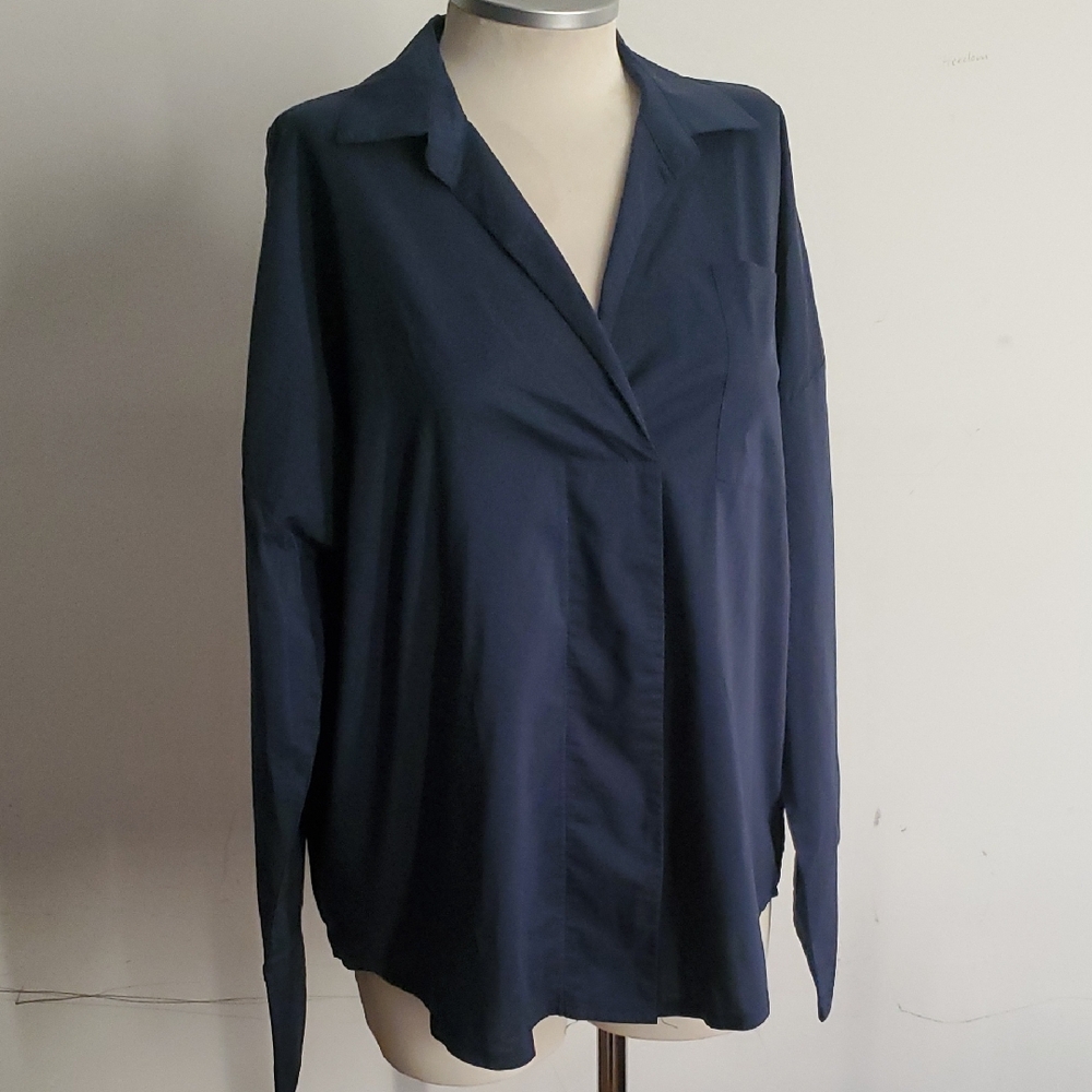 Lori + Mari Navy Blue Women's Top